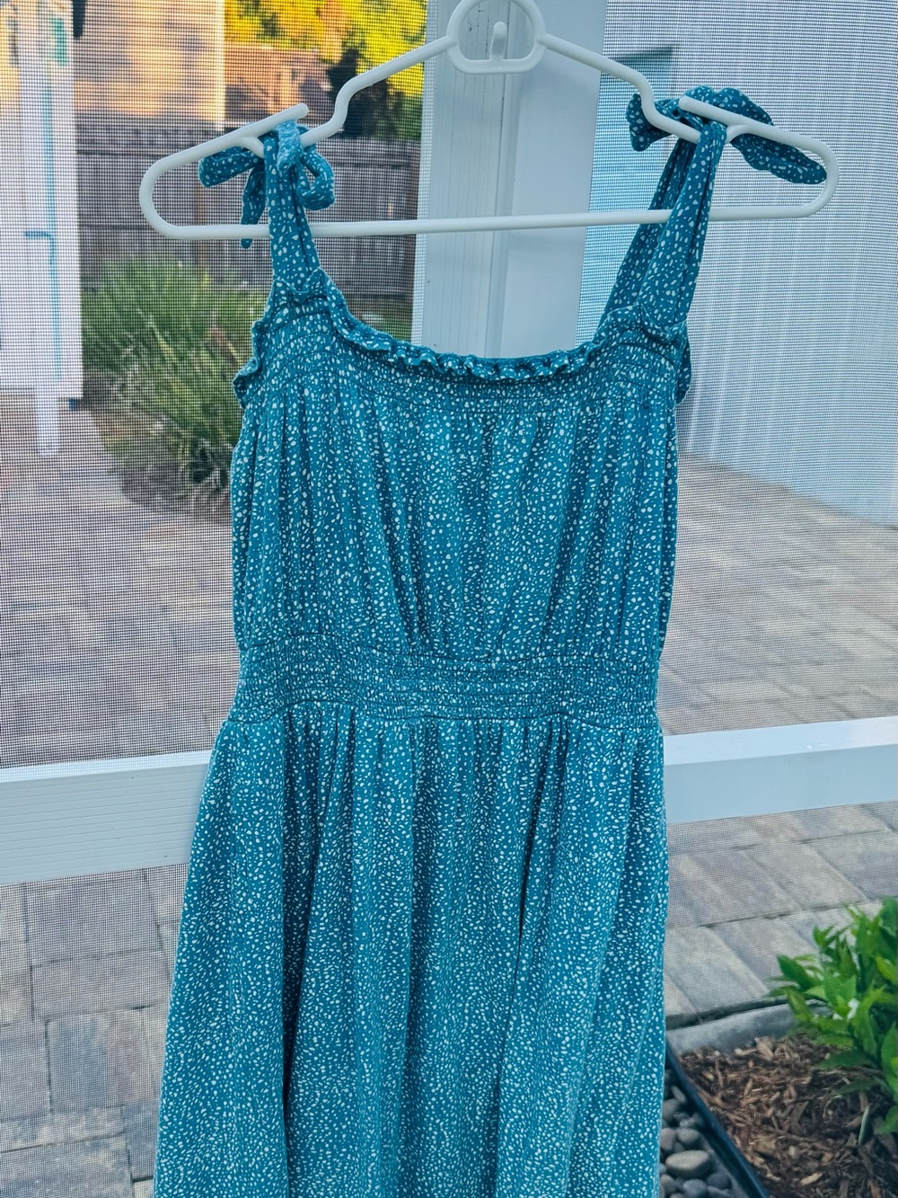 Roxy Teal Speckled Mini Dress